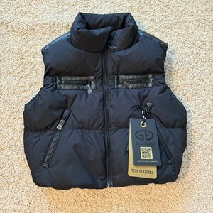Goldbergh Blast Ski Bodywarmer Vest Black Full Zip Insulated NWT US 4 eclat